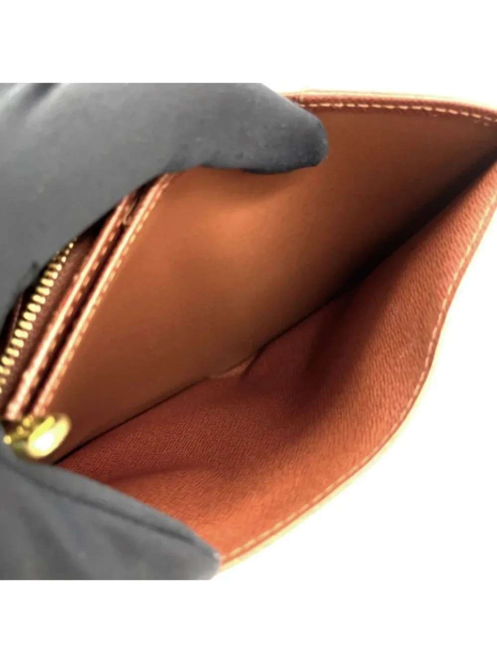 Louis Vuitton Porte-Monnaie Viet Tresor Monogram Leather Brown Bifold Wallet